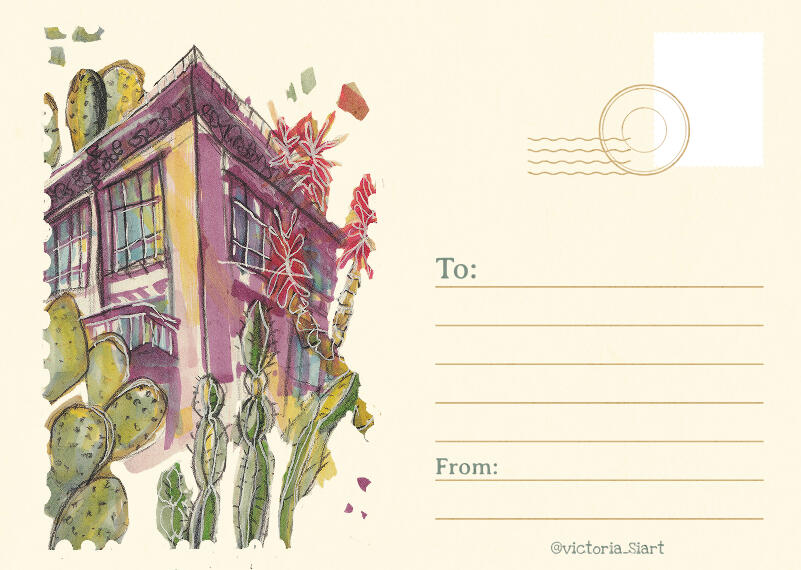 Porto botanical garden postcard Porto botanical garden postcard